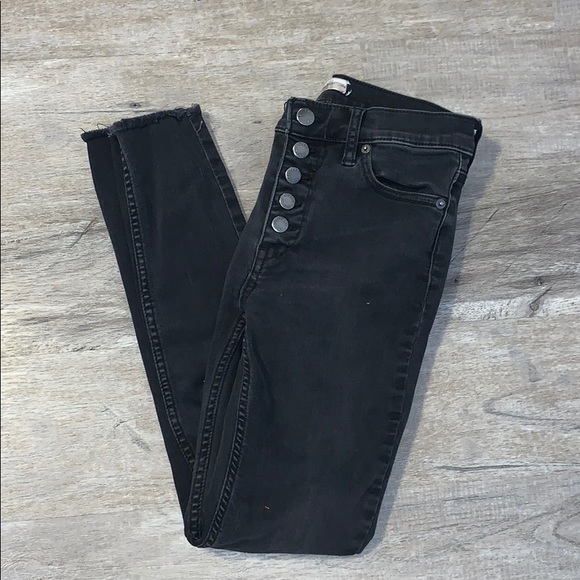 Free People Denim - Free People Black High Waist Jeans